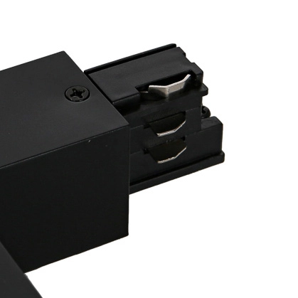 Kątowy L-ŁĄCZNIK uziemienie wewnętrzne HT4-J02-I/BK Italux do 3-fazowej szyny natynkowej 230V czarny