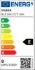 Sufitowe oczko wpuszczane Cirro RL0104-CCT-WH Yaskr LED 9W 3000-4000K białe
