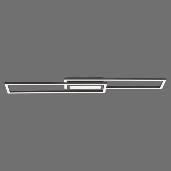 Sufitowa lampa Asmin prostokąty ramki LED 45W aluminium stal