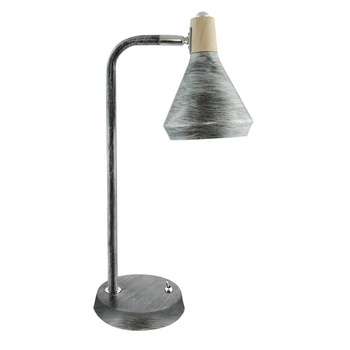 Lampka biurkowa z włącznikiem RUBIK 03573 Ideus metalowa czarna przecierana