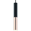 Lampa wisząca słupek Slimi S Orlicki Design do systemu szynowego 1-fazowego czarna różowe złoto