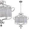 Żyrandol LAMPA wisząca RINALDO PND-33057-6-CH.S Italux OPRAWA glamour z kryształkami ZWIS na łańcuchu srebrny szampański