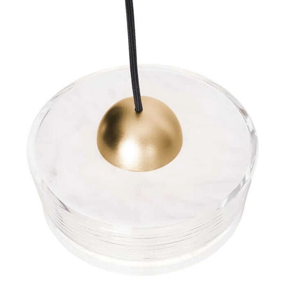 Wisząca lampa na listwie Lipari P0545 LED 22W 3000K potrójna złota