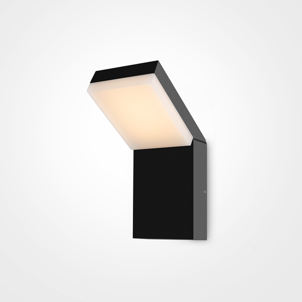 Ścienna lampa zewnętrzna Paso O595WL-L12B3K Maytoni LED 12W 3000K IP54 czarna