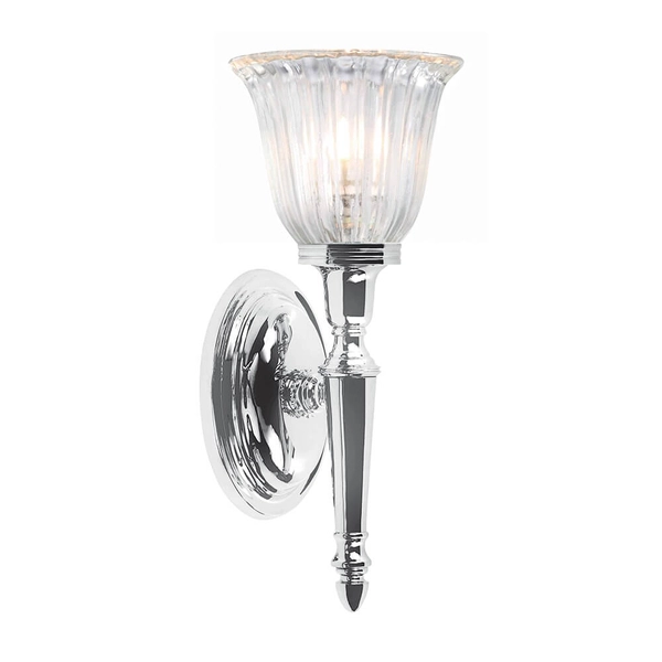 Lampa ścienna BATH-DRYDEN1-PC do sypialni polerowany chrom