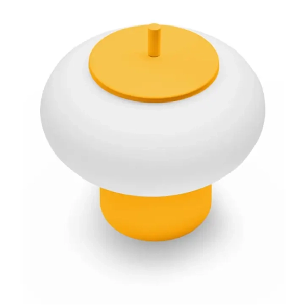 Naścienna lampa owalna TORNI TOB15000 melonowa żółta biała szklana E27 owalna na korytarz