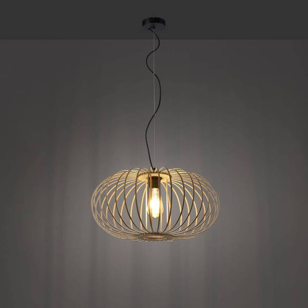 Ekologiczna lampa wisząca Racoon industrial drewniana