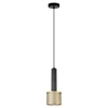 Zwisowa lampa do jadalni Amo LP-0702/1P GD tuba złota czarna