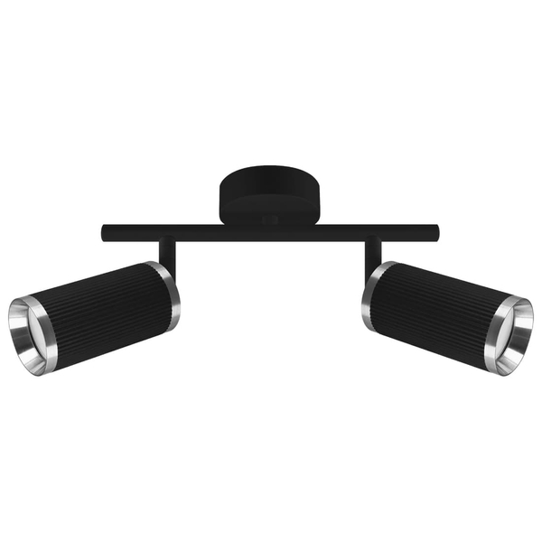 Podwójna lampa ścienno-sufitowa Frida 4201 Ideus loft metalowa czarna