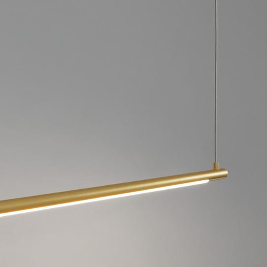 Wisząca LAMPA listwa BUGA LE41356 Luces Exclusivas minimalistyczna OPRAWA zwis LED 20W 3000K tuba złota