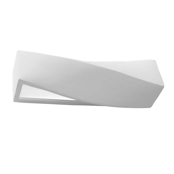 Kinkiet LAMPA ścienna SL.0003 ceramiczna OPRAWA przyścienna biała