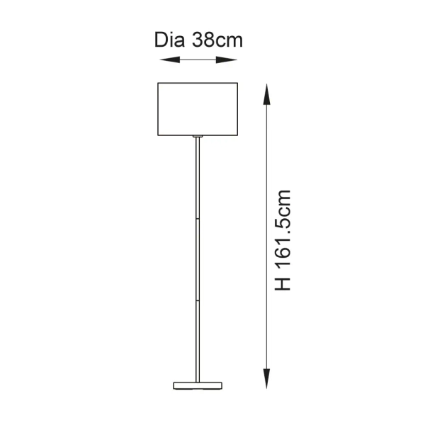 Podłogowa lampa Longshore 101694 boho beżowy czarny