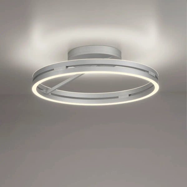 Sufitowa lampa na pilot PURE E-LOOP srebrna 6552-95 1xLED 20W 2700-5000K zmienna barwa