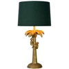 Dekoracyjna LAMPA biurkowa EXTRAVAGANZA COCONUT 10505/81/02 Lucide abażurowa LAMPKA orientalna na stół małpki zielone złote