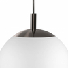 Kulista lampa wisząca ALUR 11138120 Kaspa kula ball biała czarna