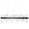Lampa podwieszana kryształ Arctic SMP0099 black Step LED 104W 3000K belka czarna