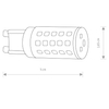 Żarówka kapsułka BULB 7503 Nowodvorski G9 LED 4W 380 lm 3000K biała ciepła