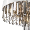 Sufitowa lampa okrągła Olin OLI5410 do jadalni szklana chrom przydymiona
