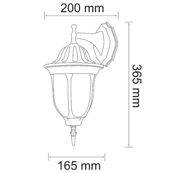 Elewacyjna LAMPA ścienna FLORENCJA 302571 Polux zewnętrzna OPRAWA kinkiet IP43 outdoor patyna