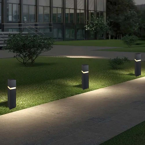 Słupek ogrodowy stojący Fuku 9916 Shilo IP54 outdoor metalowa czarna