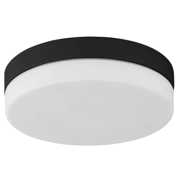 Plafon do łazienki Pori 862 TK Lighting okrągły metalowy IP44 czarny biały