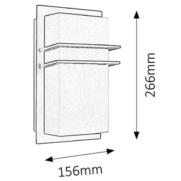 Zewnętrzna LAMPA ścienna SEATTLE 8169 Rabalux elewacyjna OPRAWA prostokątna outdoor IP44 czarna