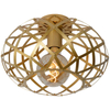 Industrialna lampa sufitowa WOLFRAM 21117/30/02 klatka mosiądz outlet