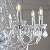 Żyrandol glamour świecznikowy Clarence 308-8CL Endon chrom przezroczysty