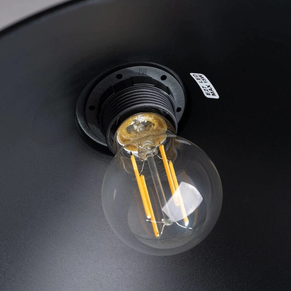 Lampa zwisająca do sypialni Zuma SL.1326 stożkowa trójkąt czarna