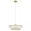 Wisząca lampa glamour 23046 LED 38W 3000K kryształ ring mosiądz