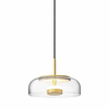 LAMPA wisząca CGTIGP Copel okrągła OPRAWA zwis LED 7W 4000K do kuchni złoty przezroczysty