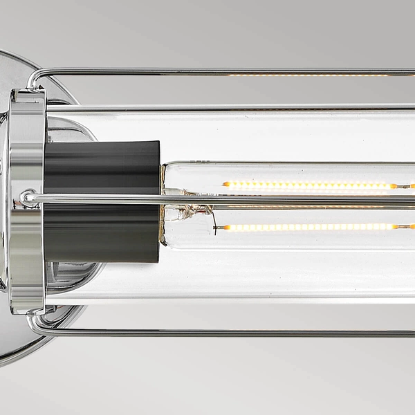 Podłużny kinkiet ścienny Masthead HK-MASTHEAD2-PCBK IP44 czarny chrom