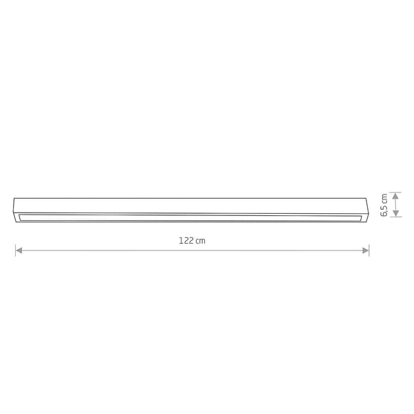 Sufitowa lampa belka Straight Ceiling 7556 Nowodvorski podłużna biała