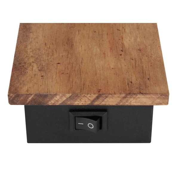 Kinkiet regulowany Claude 54307-1W drewno przydymiony