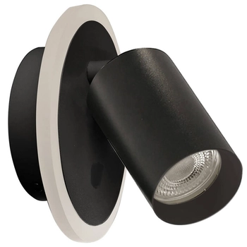 Ścienny kinkiet do salonu Parma LP-0612/1WS BK Light Prestige LED zmienna barwa czarny