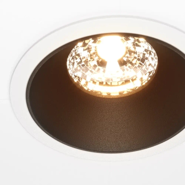 Wpuszczane oczko Alfa DL043-01-15W2.7K-RD-WB-DE LED 15W 2700K białe czarne