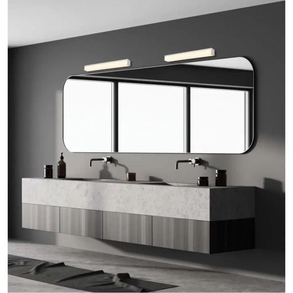 Podłużna ścienna lampa nad lustro 20150 LED 16W 3000K IP44 biały chrom
