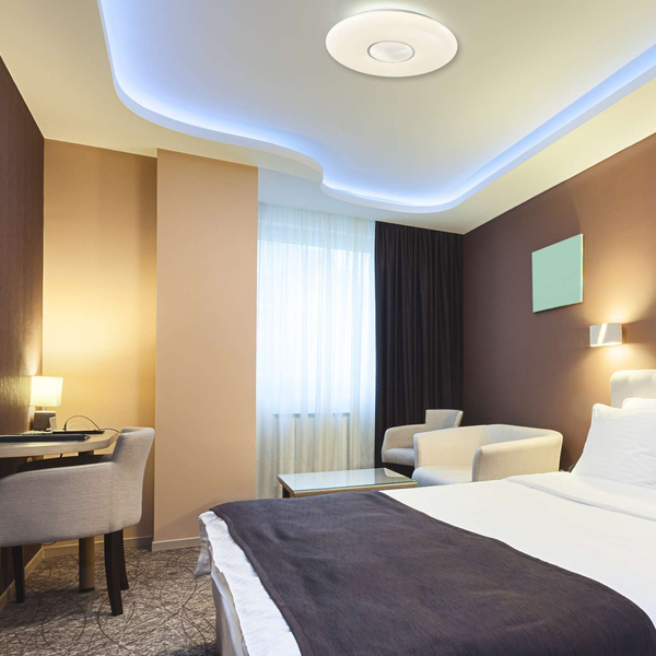 Plafon LAMPA sufitowa DIAMOND 313492 Polux geometryczna OPRAWA natynkowa LED 24W 3000K - 6500K do łazienki biała