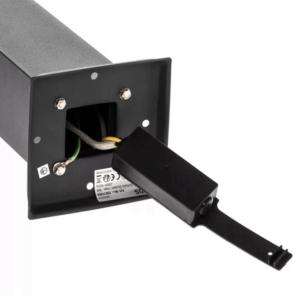 Elektryczny słupek z gniazdkami Nesto 8319 SuperLED 4 gniazka IP44 czarny