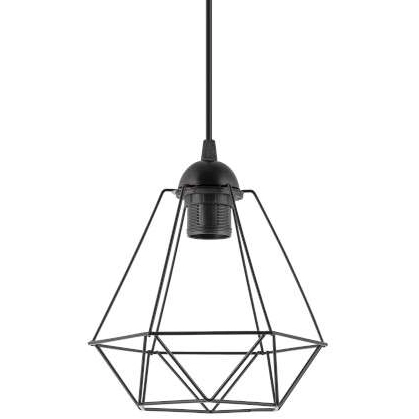 Wisząca lampa druciana VEN W-L 1210/2 metalowa na listwie czarne