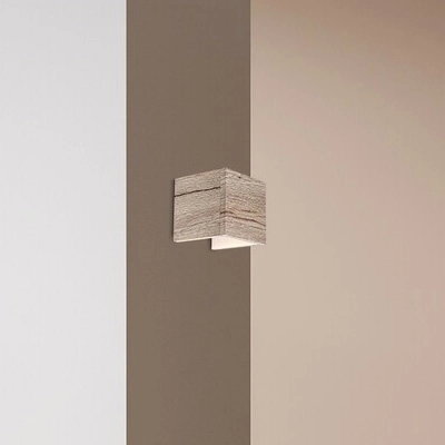 Drewniana lampa ścienna Cinnamon 3090 skandynawska LED 7W 3000K do pokoju