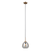 Wisząca lampa Felis PND-40824-1-GD nad stół szklana bursztynowa złota