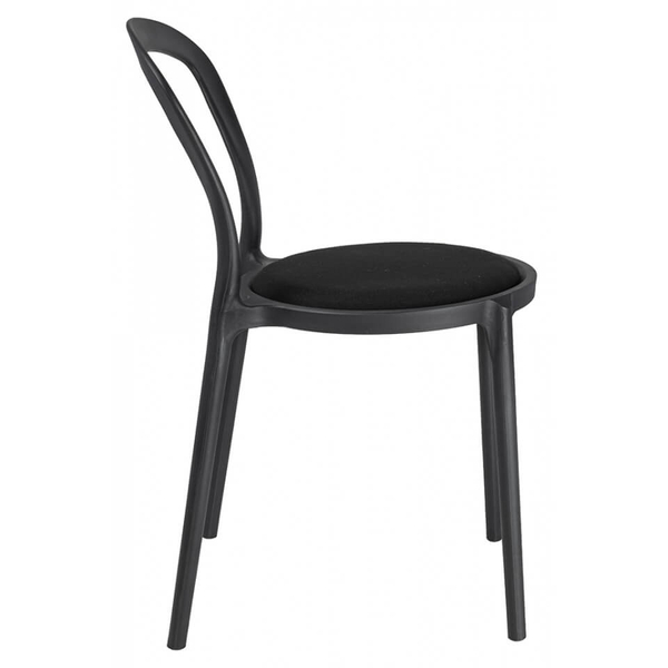Krzesło do jadalni Slim PP-134A.BLACK do gabinetu czarne