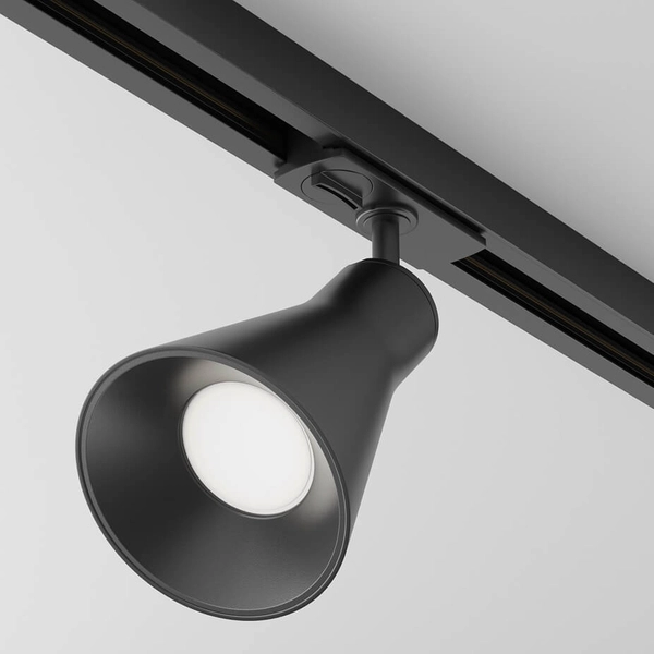 Lampa sufitowa szynowa jednofazowa Virar TR022-1-GU10-B ścieżka świetlna czarna