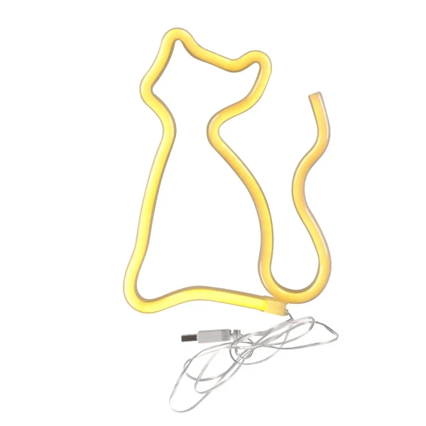 Dziecięca lampa ścienna NEON 327093 LED 3W kot barwa biała ciepła