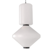 Nowoczesna lampa wisząca Akiko do salonu LED 16W 3000K czarna biała