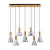 Ledowa zwisająca lampa SARDUNO LE45141 LED 47W szaro złota