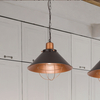Czarna lampa wisząca Garret 6443 metalowa na łańcuchu do salonu