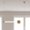 Lampa wisząca nowoczesna O-LINE ST-1688S złoty połysk metalowa LED 12W 3000K do jadalni