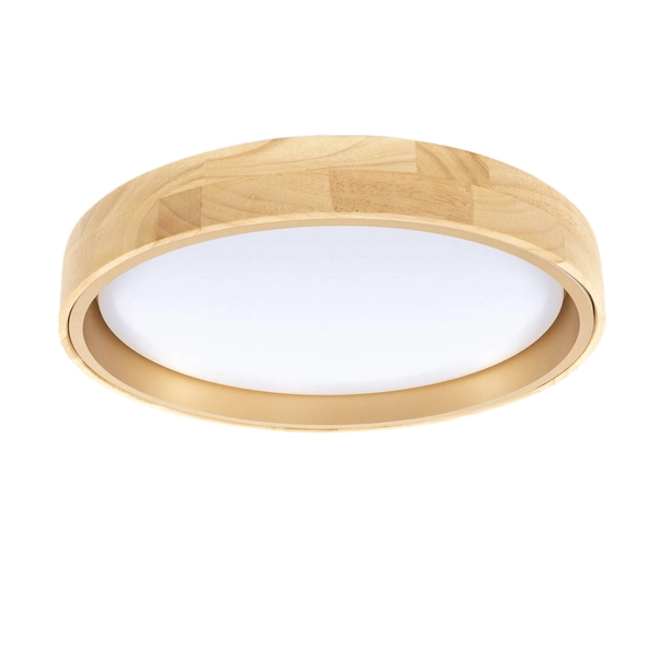 Plafon okrągły na korytarz Vero ABR-PODV LED 24W 3000K drewniany złoty